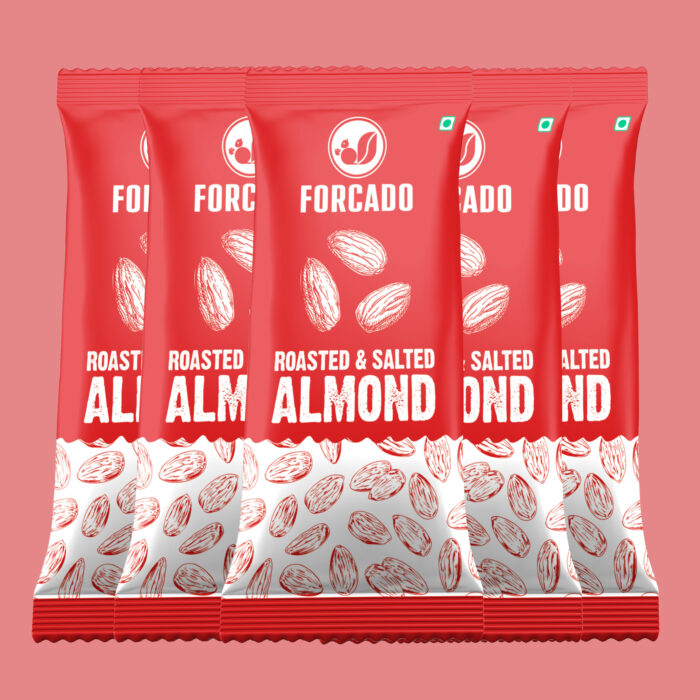 Forcado Sachets Premium Almonds Roasted Lightly Salted 20g - Image 5