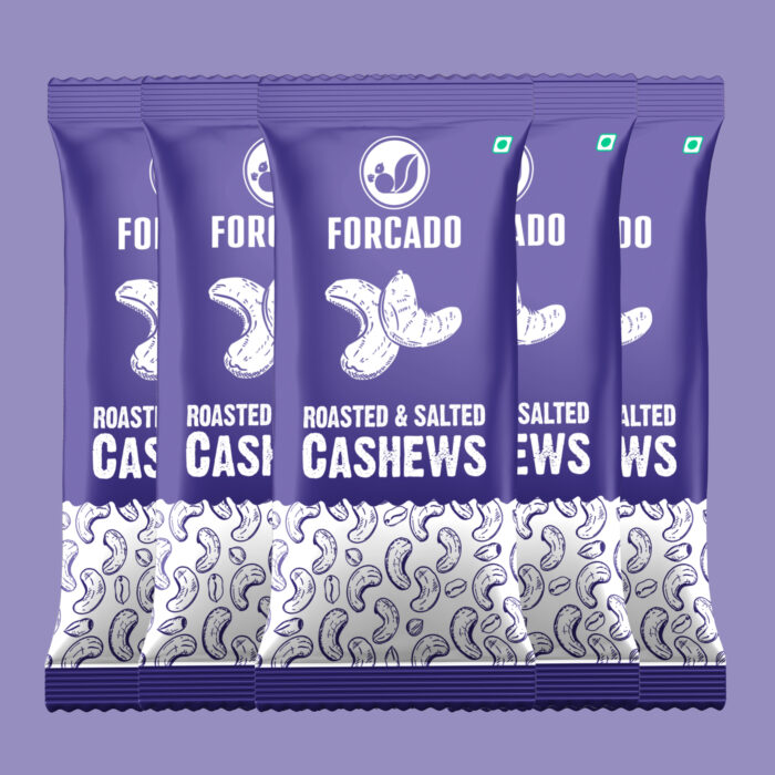 Forcado Sachets Premium Cashews Roasted Lightly Salted 20g - Image 5