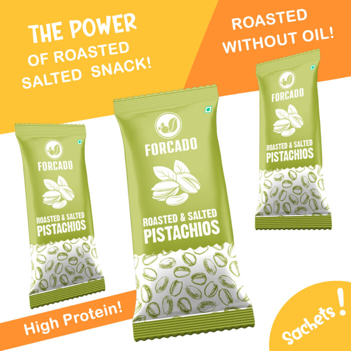 Forcado Sachets Premium Pistachios Roasted Lightly Salted 15g - Image 2